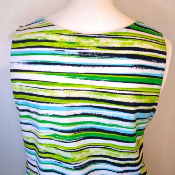 Kim Rogers Striped Tank Top. Small - Picture 6 of 9